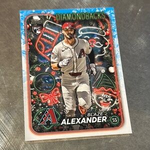 Topps Diamondbacks Blaze Alexander Festive Card